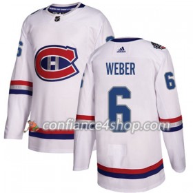 Adidas Maillot de Hockey Montreal Canadiens Shea Weber 6 2017-2018 Blanc Classic Authentic - Homme